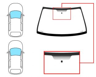 PARABRISAS RENAULT CLIO CAMPUS 2006-2009 3/5 PUERTAS / DELANTERO / REFLECTANTE / CON BASE ESPEJO