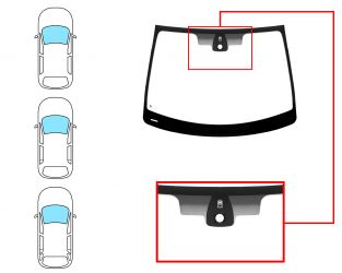 PARABRISAS RENAULT CLIO 2005-2009 3/5 PUERTAS / FAMILIAR / DELANTERO / VERDE / ACUSTICO / CON BASE ESPEJO / CON SENSOR