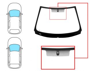 PARABRISAS RENAULT LAGUNA 2007-2011 5 PUERTAS / FAMILIAR / DELANTERO / VERDE / CON BASE ESPEJO / MOLDURAS PREMONTADAS