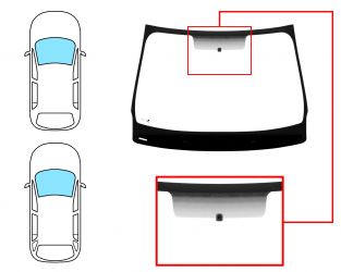 PARABRISAS RENAULT MEGANE 2008-2012 5 PUERTAS / FAMILIAR / DELANTERO / VERDE / CON BASE ESPEJO