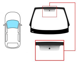 PARABRISAS RENAULT MEGANE 2008-2012 CABRIO / DELANTERO / VERDE / CON BASE ESPEJO / MOLDURAS PREMONTADAS