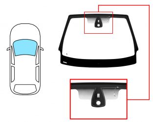 PARABRISAS RENAULT MEGANE 2008-2012 CABRIO / DELANTERO / VERDE / CON BASE ESPEJO / CON SENSOR / ANTENA / MOLDURAS PREMONTADAS
