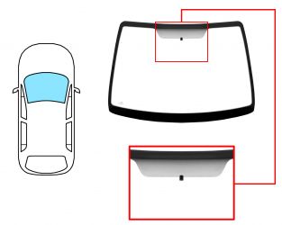PARABRISAS RENAULT SCENIC 1996-1999 DELANTERO / VERDE / CON BASE ESPEJO / CON SERIGRAFIA 