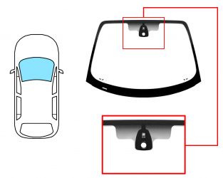 PARABRISAS RENAULT SCENIC / GRAND SCENIC 2002-2006 DELANTERO / VERDE / ACUSTICO / CON BASE ESPEJO / CON SENSOR