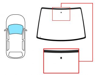 PARABRISAS RENAULT TWINGO 1992-1998 DELANTERO / VERDE / CON BASE ESPEJO