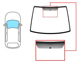 PARABRISAS RENAULT TWINGO 1992-1998 DELANTERO / VERDE / CON BASE ESPEJO / CON SERIGRAFIA