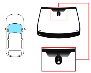 PARABRISAS RENAULT VELSATIS 2002-2005 DELANTERO / REFLECTANTE / CON BASE ESPEJO / CON SENSOR / MOLDURAS PREMONTADAS