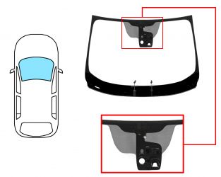 PARABRISAS RENAULT KADJAR 2015-2018 DELANTERO / VERDE / ACUSTICO / CRISTAL TERMICO / CON BASE ESPEJO / CON SENSOR / CON SOPORTE CAMARA / MOLDURAS PREMONTADAS