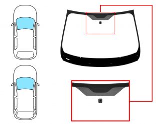 PARABRISAS RENAULT MEGANE 2020-2023 5 PUERTAS / FAMILIAR / DELANTERO / VERDE / ACUSTICO / CON BASE ESPEJO / MOLDURAS PREMONTADAS