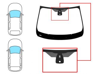 PARABRISAS RENAULT MEGANE 2020-2023 5 PUERTAS / FAMILIAR / DELANTERO / VERDE / ACUSTICO / CON BASE ESPEJO / CON SENSOR MODIFICADO / MOLDURAS PREMONTADAS