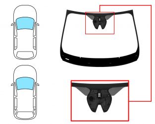 PARABRISAS RENAULT MEGANE 2020-2023 5 PUERTAS / FAMILIAR / DELANTERO / VERDE / ACUSTICO / CON BASE ESPEJO / CON SOPORTE CAMARA / MOLDURAS PREMONTADAS