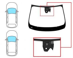 PARABRISAS RENAULT MEGANE 2020-2023 5 PUERTAS / FAMILIAR / DELANTERO / VERDE / ACUSTICO / CON BASE ESPEJO / CON SENSOR MODIFICADO / CON SOPORTE CAMARA MODIFICADO / MOLDURAS PREMONTADAS