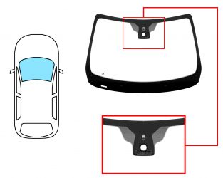 PARABRISAS RENAULT TWINGO 2014-2019 DELANTERO / VERDE / CON BASE ESPEJO / CON SENSOR / CON SOPORTE CAMARA