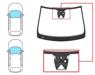 PARABRISAS RENAULT CLIO 2019-> 5 PUERTAS / FAMILIAR / DELANTERO / VERDE / ACUSTICO / CON BASE ESPEJO / CON SENSOR / CON SOPORTE CAMARA / MOLDURAS PREMONTADAS