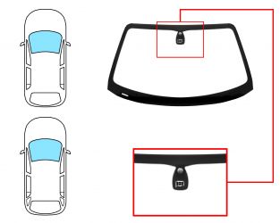 PARABRISAS ROVER 75 1999-2005 4 PUERTAS / FAMILIAR / DELANTERO / VERDE / CON BASE ESPEJO / CON SENSOR / MOLDURAS PREMONTADAS