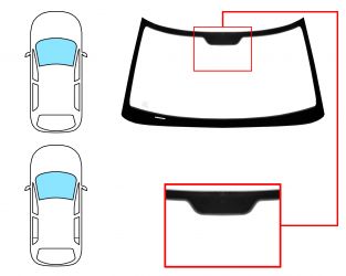 PARABRISAS SAAB 93 1998-2002 3/5 PUERTAS / DELANTERO / VERDE / MOLDURAS PREMONTADAS