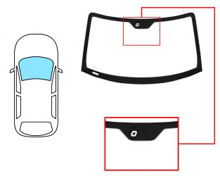 PARABRISAS SAAB 93 2002-2007 CABRIO / DELANTERO / VERDE / CON SENSOR / MOLDURAS PREMONTADAS