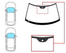 PARABRISAS SAAB 93 2002-2007 4 PUERTAS / FAMILIAR / DELANTERO / VERDE / CON SENSOR / MOLDURAS PREMONTADAS
