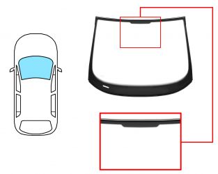 PARABRISAS SEAT TOLEDO 2004-2009 DELANTERO / VERDE / CON BASE ESPEJO / MOLDURAS PREMONTADAS 