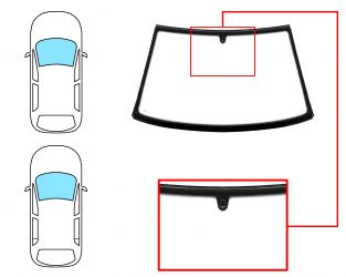 PARABRISAS SEAT IBIZA 1993-1997 3/5 PUERTAS / DELANTERO / INCOLORO / CON BASE ESPEJO / MOLDURAS PREMONTADAS 