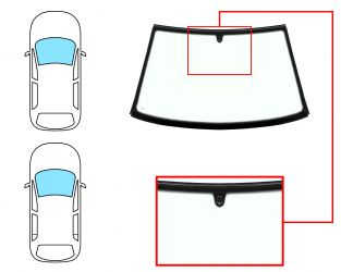 PARABRISAS SEAT IBIZA 1993-1997 3/5 PUERTAS / DELANTERO / VERDE / CON BASE ESPEJO / MOLDURAS PREMONTADAS 