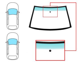 PARABRISAS SEAT IBIZA 1999-2001 3/5 PUERTAS / DELANTERO / VERDE BANDA VERDE / CON BASE ESPEJO / MOLDURAS PREMONTADAS 