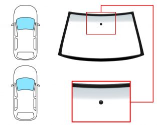 PARABRISAS SEAT IBIZA 1999-2001 3/5 PUERTAS / DELANTERO / VERDE BANDA GRIS / CON BASE ESPEJO / MOLDURAS PREMONTADAS 