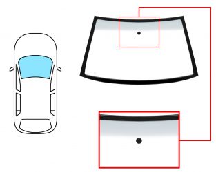 PARABRISAS VOLKSWAGEN POLO CLASSIC / VARIANT 1995-2002 DELANTERO / VERDE BANDA GRIS / CON BASE ESPEJO / MOLDURAS PREMONTADAS 