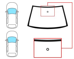 PARABRISAS SEAT IBIZA 1999-2001 3/5 PUERTAS / DELANTERO / VERDE / CON BASE ESPEJO / CON SENSOR / MOLDURAS PREMONTADAS