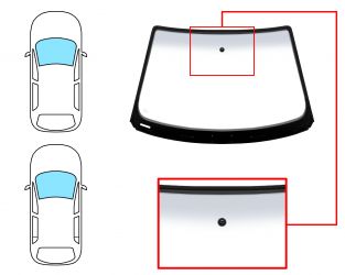 PARABRISAS SEAT IBIZA 2002-2006 3/5 PUERTAS / DELANTERO / VERDE BANDA GRIS / CON BASE ESPEJO / MOLDURAS PREMONTADAS 