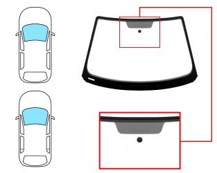 PARABRISAS SEAT IBIZA 2002-2006 3/5 PUERTAS / DELANTERO / VERDE / CON SERIGRAFIA / CON BASE ESPEJO / MOLDURAS PREMONTADAS 