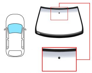 PARABRISAS SEAT TOLEDO 1999-2004 DELANTERO / VERDE BANDA GRIS / CON BASE ESPEJO / MOLDURAS PREMONTADAS 