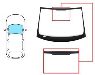 PARABRISAS SEAT LEON 2005-2009 DELANTERO / VERDE / CON BASE ESPEJO / MOLDURAS PREMONTADAS 