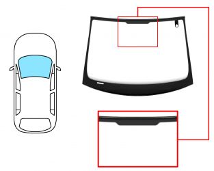 PARABRISAS SEAT LEON 2005-2009 DELANTERO / VERDE / CON BASE ESPEJO / CON SENSOR / MOLDURAS PREMONTADAS 