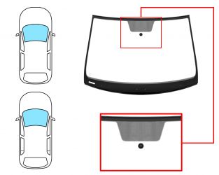 PARABRISAS SEAT LEON 2012-2017 3/5 PUERTAS / FAMILIAR / DELANTERO / VERDE / CON BASE ESPEJO / MOLDURAS PREMONTADAS 