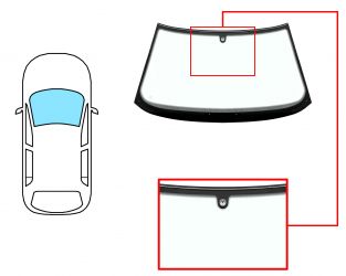 PARABRISAS SEAT TOLEDO 1991-1998 DELANTERO / VERDE / CON BASE ESPEJO / MOLDURAS PREMONTADAS ARRIBA