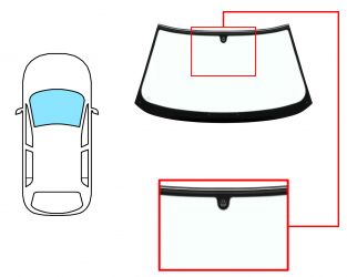 PARABRISAS SEAT TOLEDO 1991-1998 DELANTERO / VERDE / CON BASE ESPEJO MODIFICADA / MOLDURAS PREMONTADAS ARRIBA