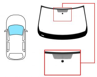 PARABRISAS SEAT TOLEDO 2012-2019 DELANTERO / VERDE / CON BASE ESPEJO / MOLDURAS PREMONTADAS 