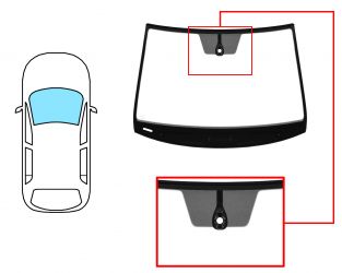 PARABRISAS SEAT IBIZA 2017-> DELANTERO / VERDE / ACUSTICO / CON SENSOR REDONDO / MOLDURAS PREMONTADAS 