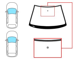 PARABRISAS SKODA FABIA 1999-2004 4/5 PUERTAS / FAMILIAR / DELANTERO / VERDE / CON BASE ESPEJO / MOLDURAS PREMONTADAS 