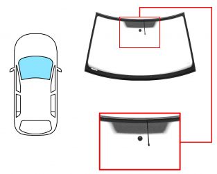 PARABRISAS SKODA ROOMSTER 2006-2010 DELANTERO / VERDE / ANTENA / CON BASE ESPEJO / MOLDURAS PREMONTADAS 