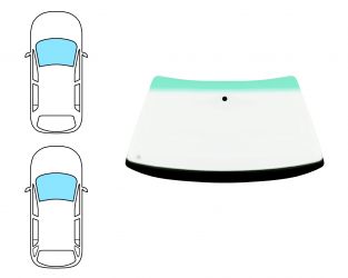 PARABRISAS SKODA FELICIA 1998-2001 5 PUERTAS / FAMILIAR / DELANTERO / VERDE BANDA VERDE / CON BASE ESPEJO 