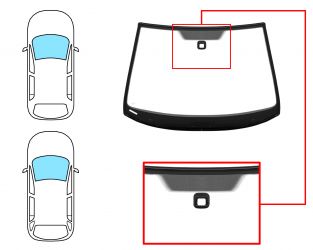 PARABRISAS SKODA OCTAVIA 2004-2009 5 PUERTAS / FAMILIAR / DELANTERO / VERDE / CON BASE ESPEJO / CON SENSOR / MOLDURAS PREMONTADAS 