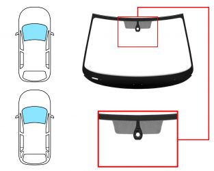 PARABRISAS SKODA OCTAVIA 2013-2017 5 PUERTAS / FAMILIAR / DELANTERO / VERDE / CON BASE ESPEJO / CON SENSOR / MOLDURAS PREMONTADAS 