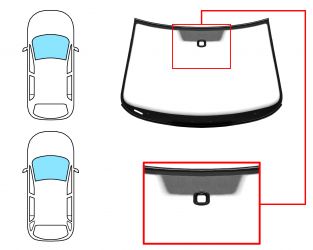 PARABRISAS SKODA SUPERB 2008-2013 4 PUERTAS / FAMILIAR / DELANTERO / VERDE / CON BASE ESPEJO / CON SENSOR / MOLDURAS PREMONTADAS 