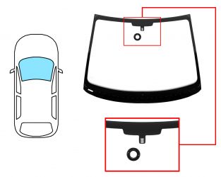 PARABRISAS SMART FORTWO 2007-2012 COUPE / CABRIO / DELANTERO / VERDE / CON BASE ESPEJO / CON SENSOR