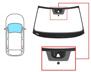 PARABRISAS SKODA KAMIQ 2021-> DELANTERO / VERDE / ACUSTICO / CON BASE ESPEJO / CON SOPORTE CAMARA MODIFICADA / MOLDURAS PREMONTADAS 