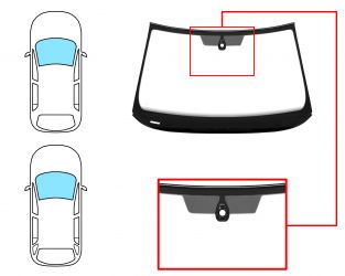 PARABRISAS SKODA SUPERB 2015-2019 4 PUERTAS / FAMILIAR / DELANTERO / VERDE / ACUSTICO / CON BASE ESPEJO / CON SENSOR / MOLDURAS PREMONTADAS 