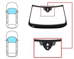 PARABRISAS SKODA SUPERB 2015-2019 4 PUERTAS / FAMILIAR / DELANTERO / VERDE / ACUSTICO / CON BASE ESPEJO / CON SENSOR / CON SOPORTE CAMARA / MOLDURAS PREMONTADAS 