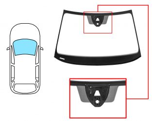 PARABRISAS SKODA SCALA 2021-> DELANTERO / VERDE / ACUSTICO / CON BASE ESPEJO / CON SENSOR / CON SOPORTE CAMARA MODIFICADA / MOLDURAS PREMONTADAS 